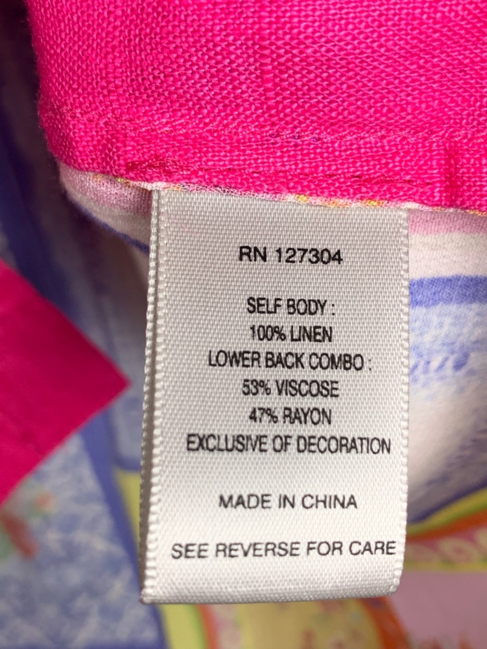John Mark Hot Pink Textured Top - Picture 16 of 16